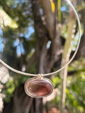 Lake Superior Agate Open Back Pendant