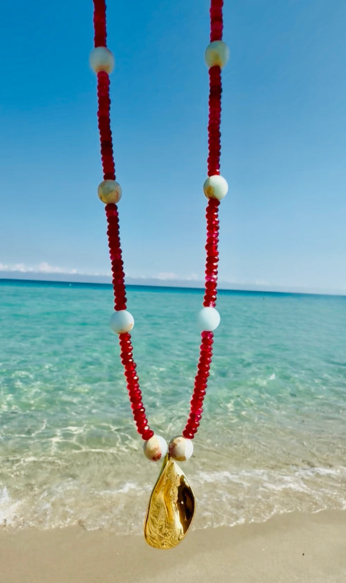 Crimson Madre Necklace