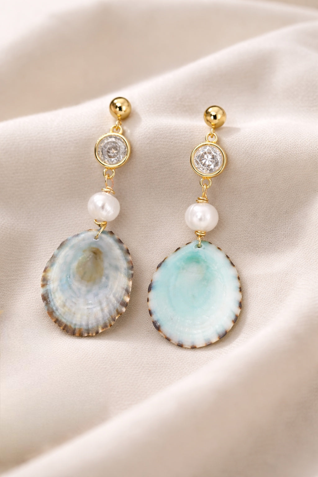Limpet Pearl Drop Earrings