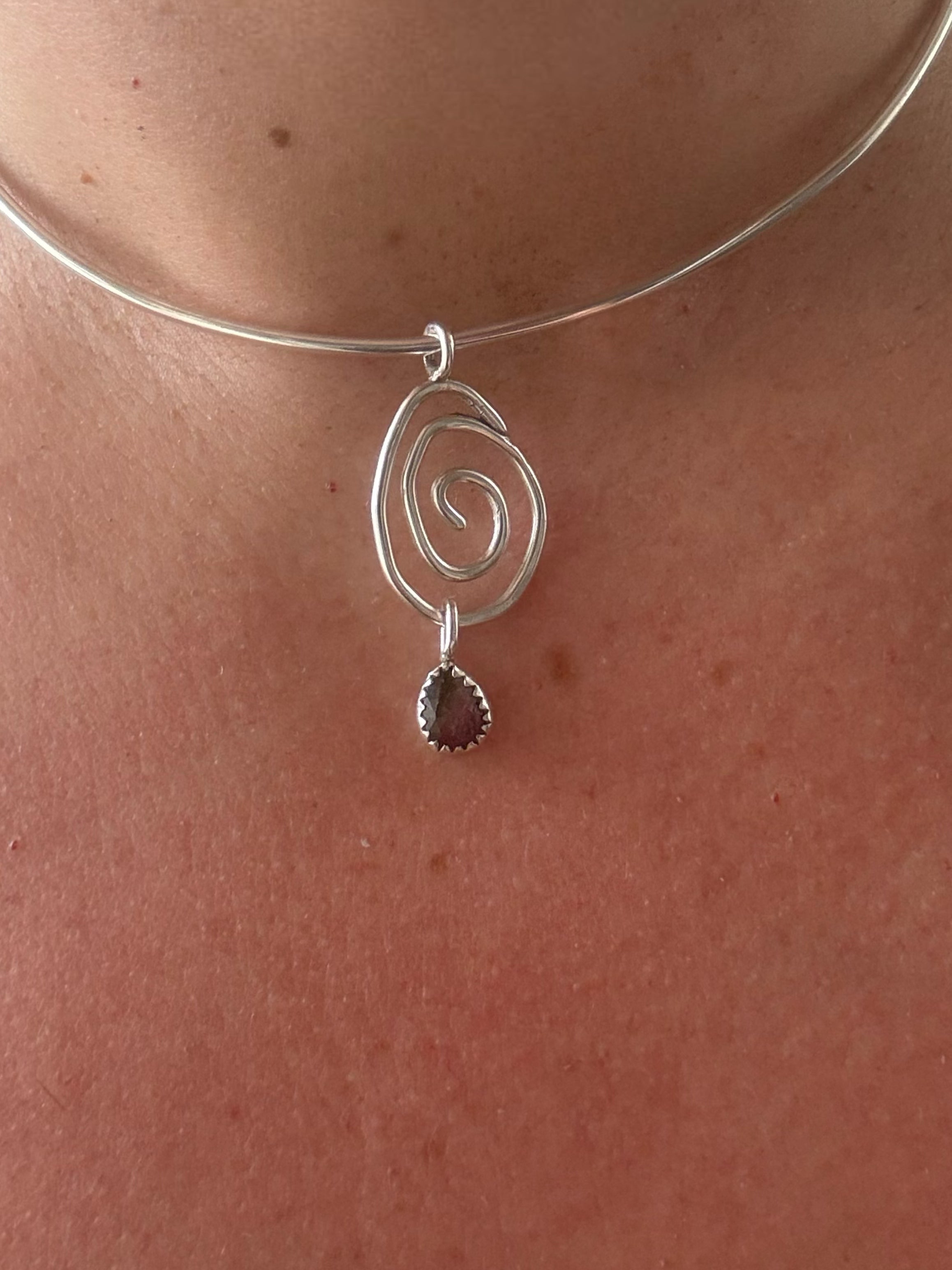 Multi Tourmaline Spiral Choker