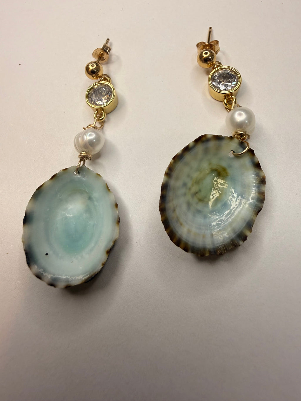 Limpet Pearl Drop Earrings