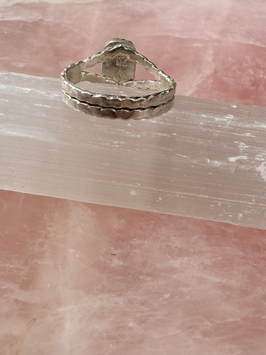 Multi tourmaline flat twist ring (size 6.25)