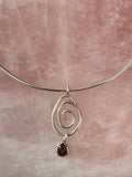 Multi Tourmaline Spiral Pendant