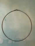 Stainless steel Omega choker necklace - 16"