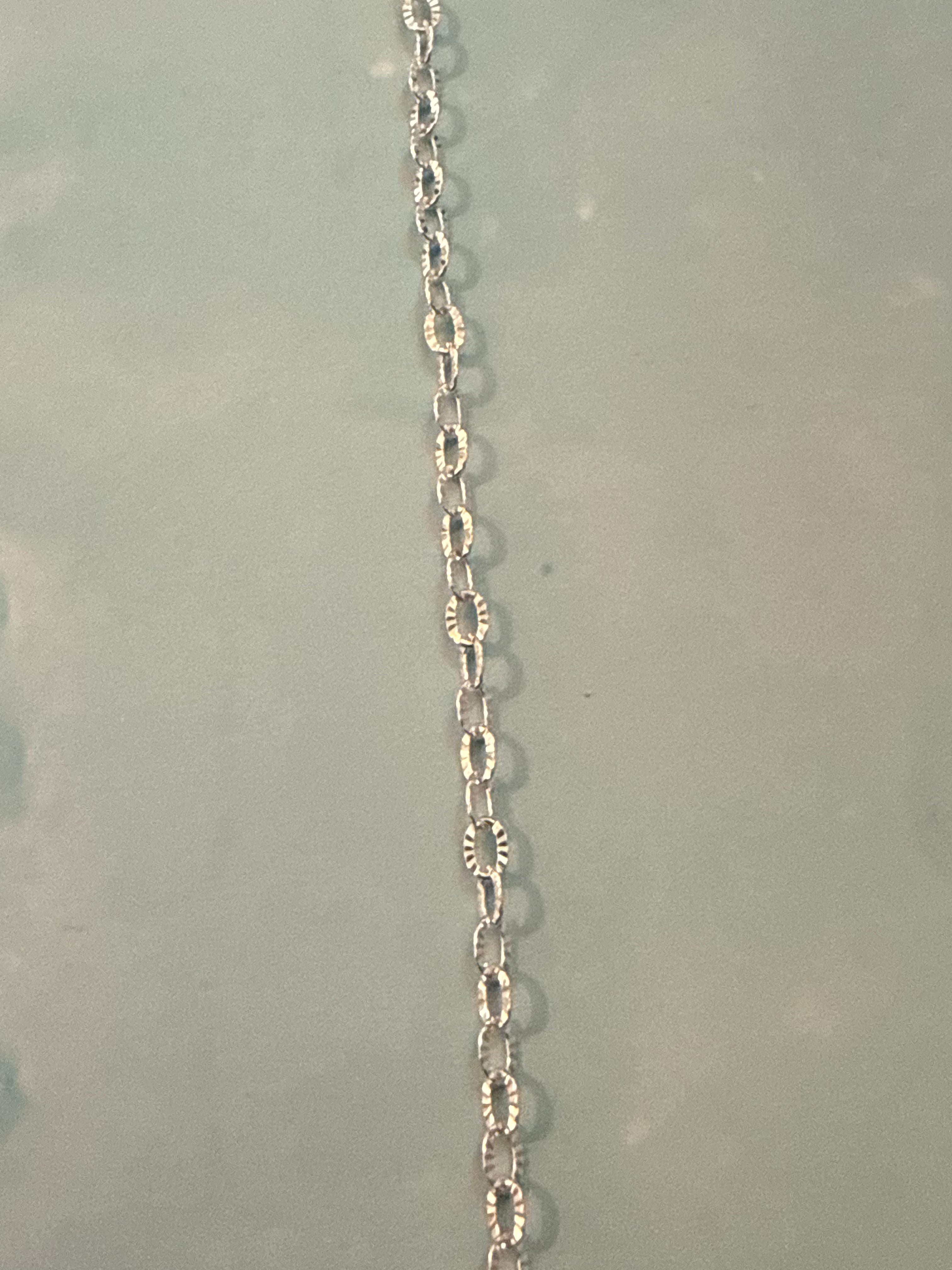 Sterling Silver hammered star Chain