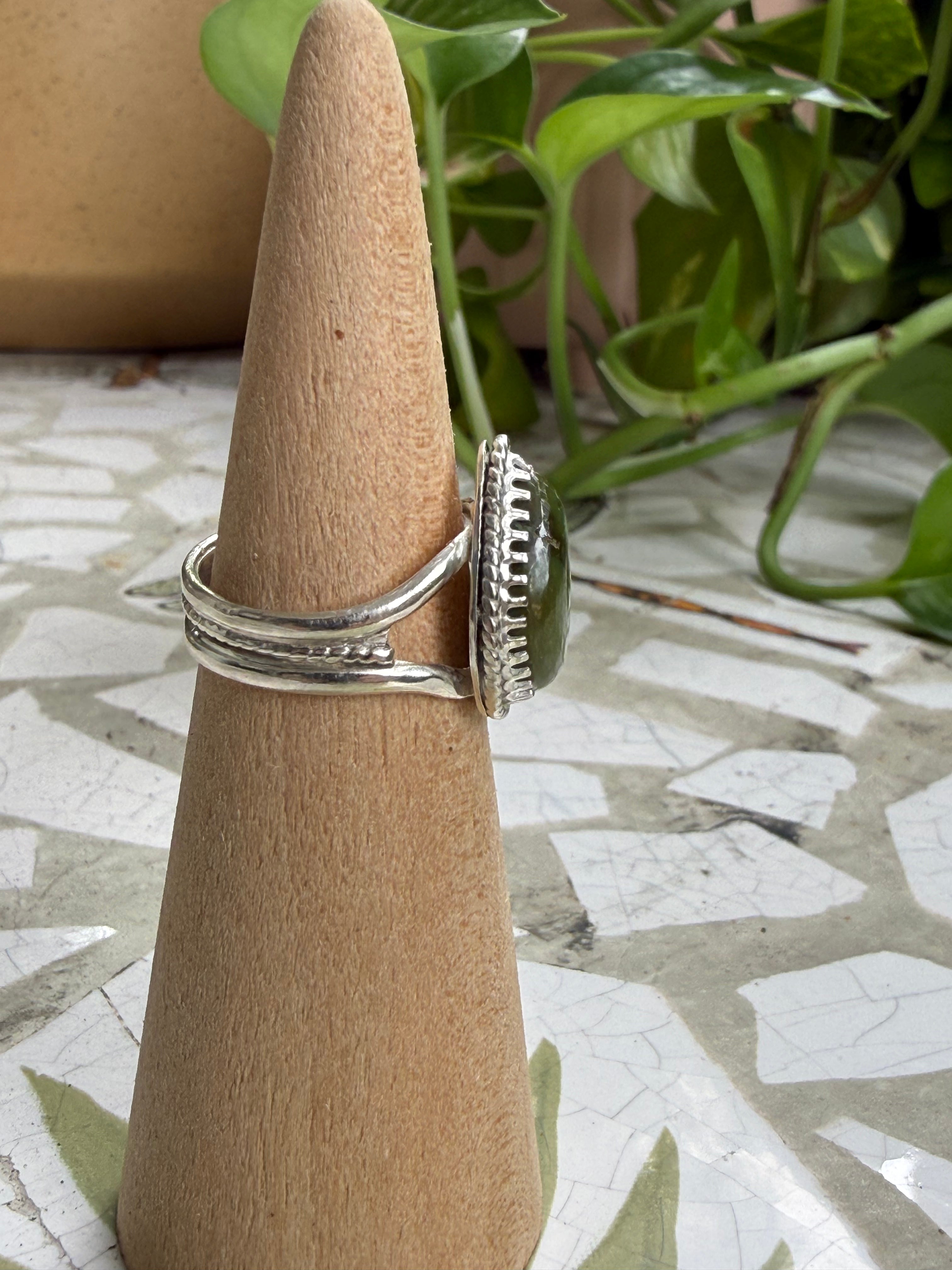 Turquoise teardrop ring size 6.5