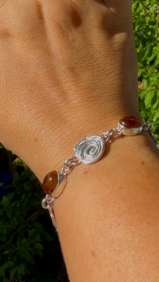 Citrine Swirl Bracelet