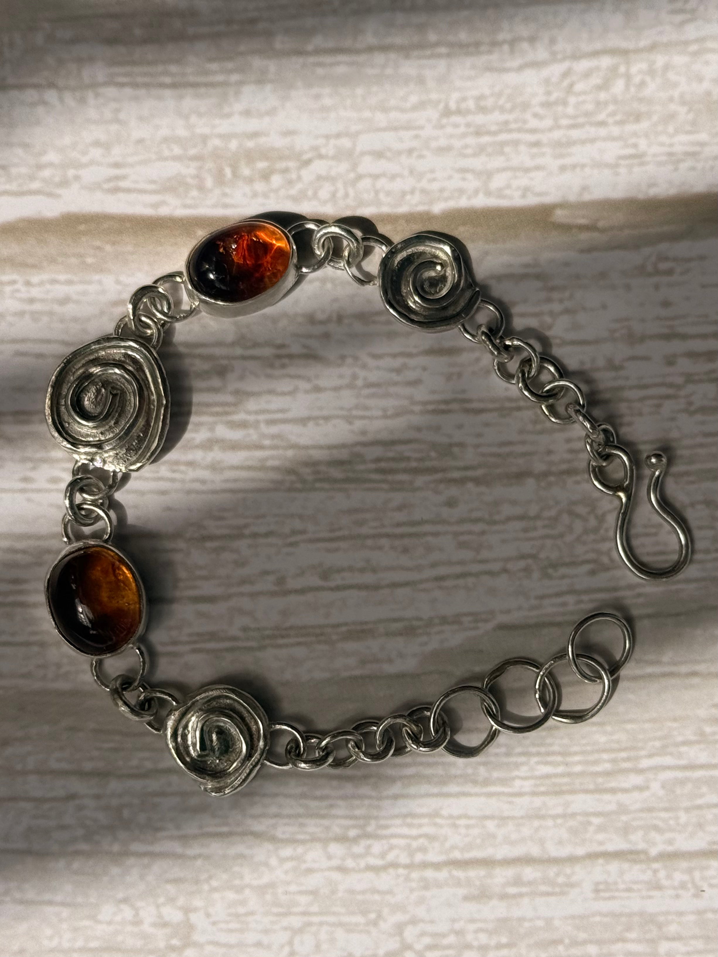 Citrine Swirl Bracelet