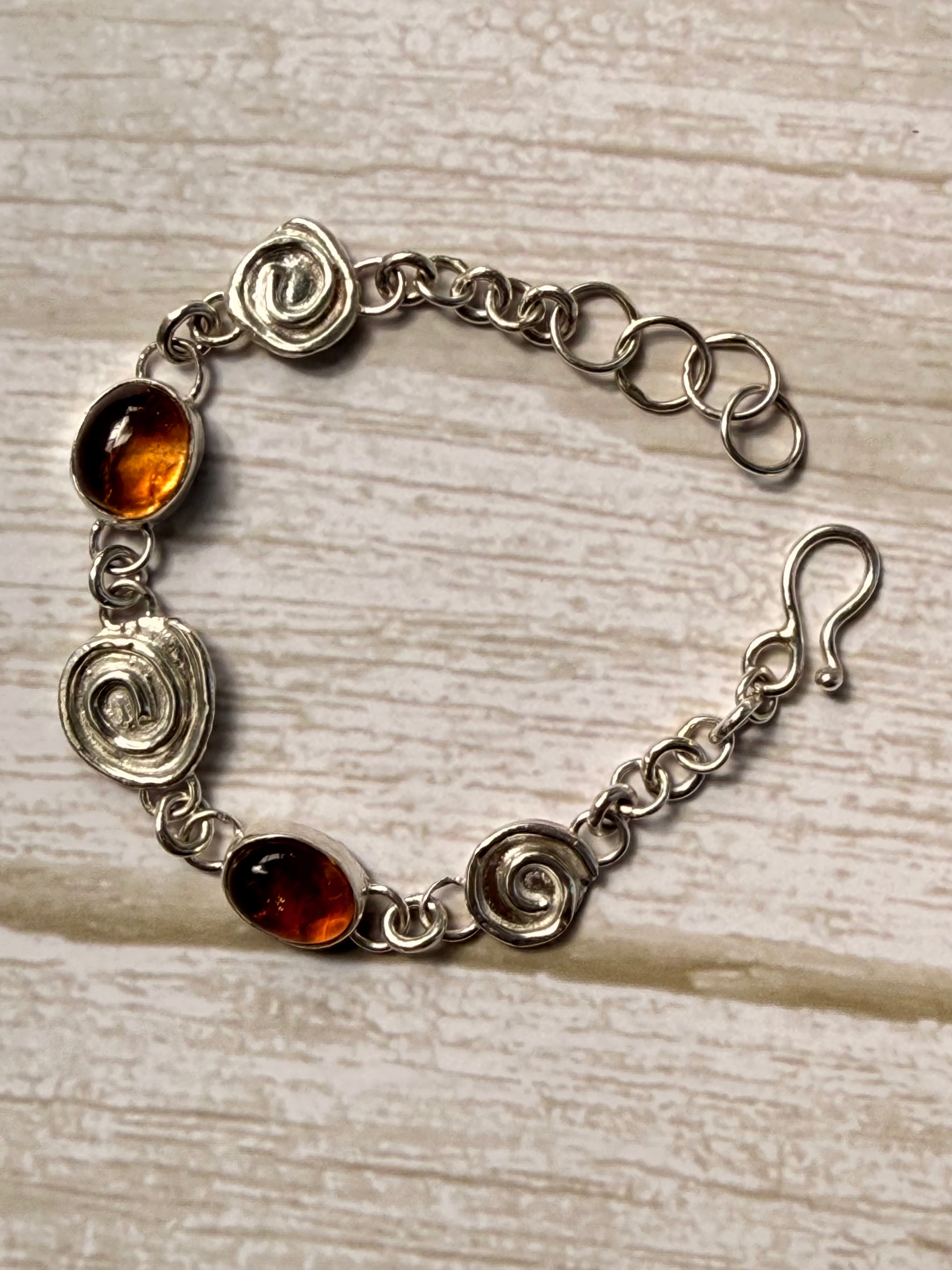 Citrine Swirl Bracelet