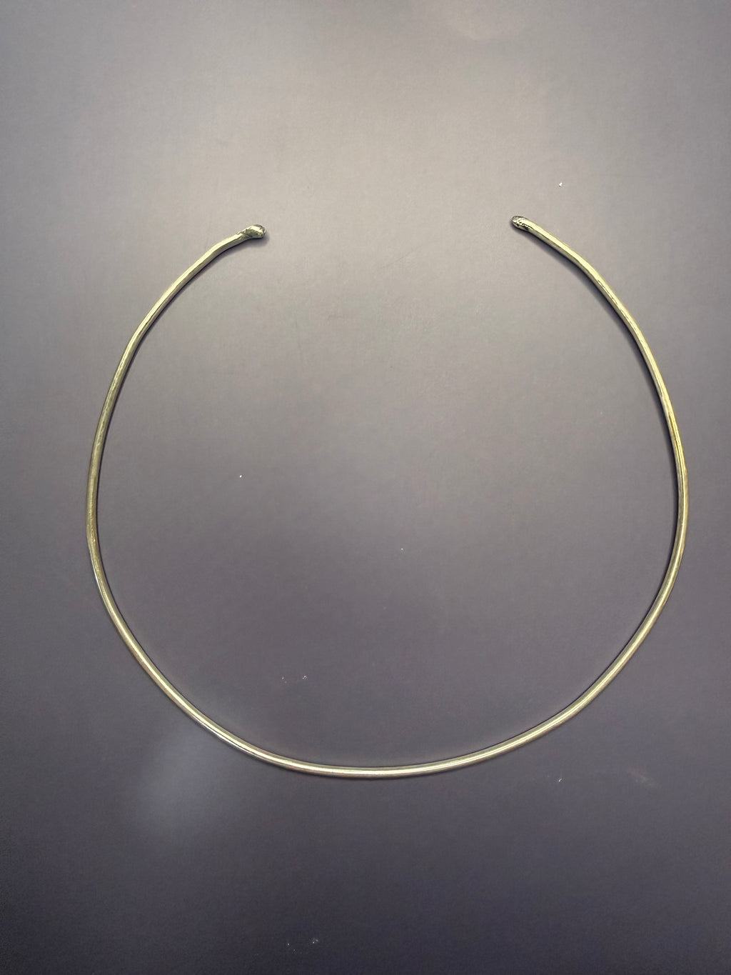 Solid sterling silver choker collar