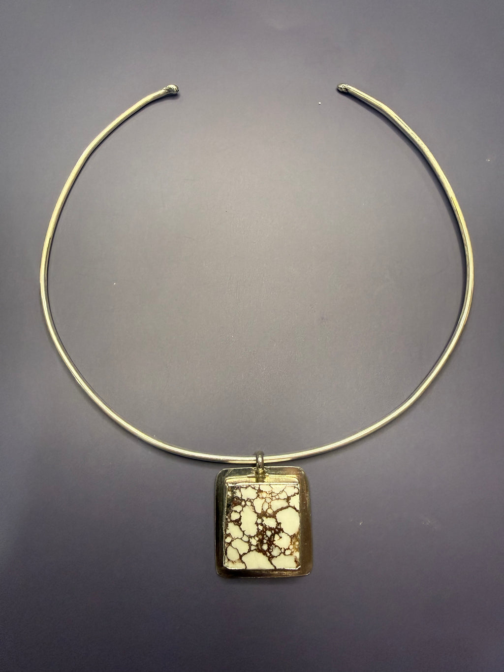 Solid sterling silver choker collar