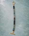 Fluorite gold toggle Bracelet